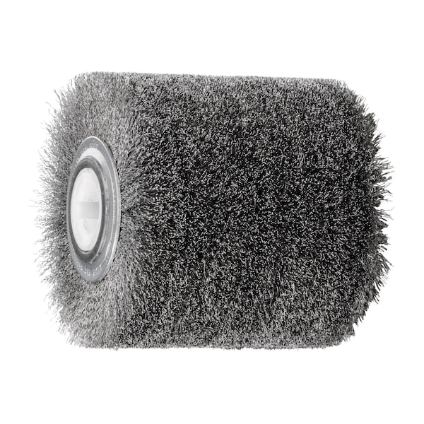 Pferd 4" Dia. x 4" wide drum brush .008"crimped stainless steel wire